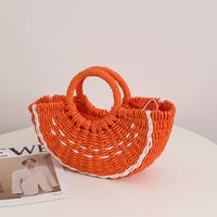 Women's Medium Spring&summer Straw Watermelon Vacation Shell String Straw Bag main image 5