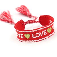 1 Piece Retro Letter Polyester Handmade Unisex Bracelets sku image 44