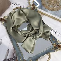 Women's Simple Style Classic Style Color Block Silk Silk Scarf main image 2