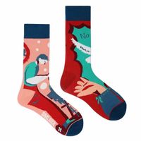 Unisex Casual Portrait Abstract Cotton Printing Crew Socks A Pair sku image 33