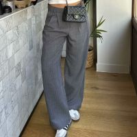 Daily Street Women's Streetwear Stripe Polyester Pocket Blazer Suits Pants Sets main image 2