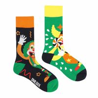 Unisex Casual Portrait Abstract Cotton Printing Crew Socks A Pair sku image 18