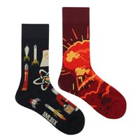 Unisex Casual Portrait Abstract Cotton Printing Crew Socks A Pair sku image 25