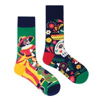 Unisex Casual Portrait Abstract Cotton Printing Crew Socks A Pair sku image 37