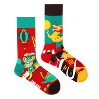 Unisex Casual Portrait Abstract Cotton Printing Crew Socks A Pair sku image 45