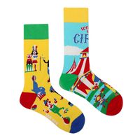 Unisex Casual Portrait Abstract Cotton Printing Crew Socks A Pair sku image 28