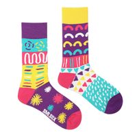 Unisex Casual Portrait Abstract Cotton Printing Crew Socks A Pair sku image 23