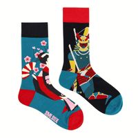 Unisex Casual Portrait Abstract Cotton Printing Crew Socks A Pair sku image 16