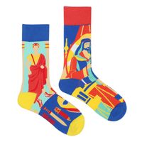 Unisex Casual Portrait Abstract Cotton Printing Crew Socks A Pair sku image 2