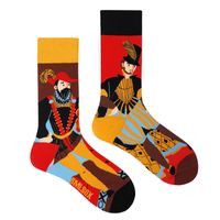 Unisex Casual Portrait Abstract Cotton Printing Crew Socks A Pair sku image 49