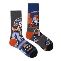 Unisex Casual Portrait Abstract Cotton Printing Crew Socks A Pair sku image 39