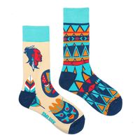 Unisex Casual Portrait Abstract Cotton Printing Crew Socks A Pair sku image 4