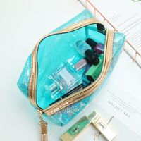 Basic Solid Color Pvc Square Makeup Bags main image 4