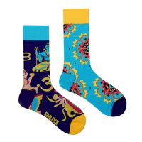 Unisex Casual Portrait Abstract Cotton Printing Crew Socks A Pair sku image 29
