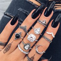 Retro Geometric Alloy Plating Gold Plated Silver Plated Women's Rings sku image 4