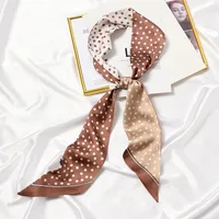 Women's Elegant Sweet Plant Satin Silk Scarf sku image 12