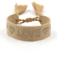 1 Piece Retro Letter Polyester Handmade Unisex Bracelets sku image 23