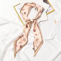 Women's Elegant Sweet Plant Satin Silk Scarf sku image 15