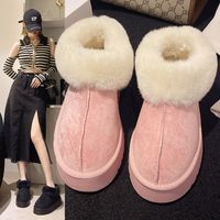 Women's Casual Solid Color Round Toe Cotton Shoes main image 4