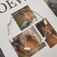 Ig Style Modern Style Geometric Freshwater Pearl Copper Plating Women's Necklace main image 2