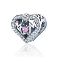 Elegant Infinity Heart Shape Zircon Sterling Silver Wholesale Jewelry Accessories sku image 5