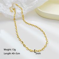 Simple Style Pig Nose Stainless Steel Plating Gold Plated Bracelets Necklace main image 7