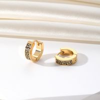 1 Pair Casual Simple Style Round Stainless Steel Earrings main image 6