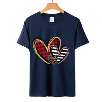 Unisex T-shirt Kurzarm T-shirts Strassenmode Herzform main image 3