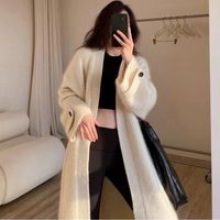 Women's Cardigan Long Sleeve Sweaters & Cardigans Pocket Casual Solid Color main image 1