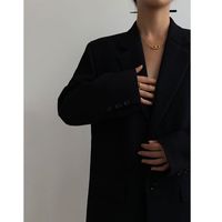 Women's Coat Long Sleeve Blazers Classic Style Solid Color main image 3