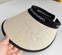Women's Elegant Classic Style Letter Hollow Out Big Eaves Sun Hat sku image 2