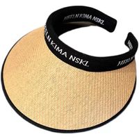 Women's Elegant Classic Style Letter Hollow Out Big Eaves Sun Hat main image 3