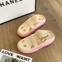 Women's Casual Color Block Round Toe Fashion Sandals sku image 4