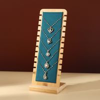 Simple Style Solid Color Bamboo Jewelry Rack main image 3