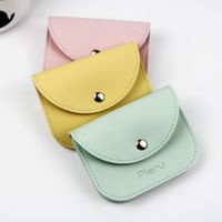 Women's Solid Color Pu Leather Flip Cover Kids Wallets main image 6