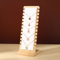 Simple Style Solid Color Bamboo Jewelry Rack main image 5