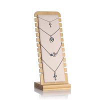 Simple Style Solid Color Bamboo Jewelry Rack sku image 2