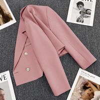 Women's Coat Long Sleeve Blazers Elegant Classic Style Solid Color main image 5