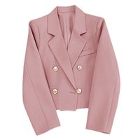 Women's Coat Long Sleeve Blazers Elegant Classic Style Solid Color main image 4