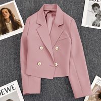 Women's Coat Long Sleeve Blazers Elegant Classic Style Solid Color main image 6