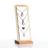 Simple Style Solid Color Bamboo Jewelry Rack sku image 4
