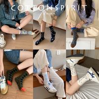 Women's Japanese Style Cartoon Cotton Crew Socks A Pair main image 3