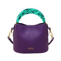 Women's Small All Seasons Pu Leather Solid Color Basic Bucket Lock Clasp Handbag sku image 4