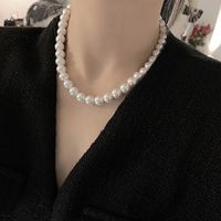 Elegant Lady Solid Color Imitation Pearl Sterling Silver Women's Necklace main image 1