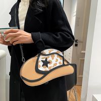 Women's Medium Polyester Cartoon Star Streetwear Oval Zipper Shoulder Bag main image video