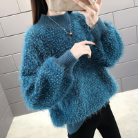 Women's Sweater Long Sleeve Sweaters & Cardigans Warm Casual Solid Color main image 1
