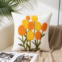 Elegant Glam Flower Canvas Pillow Cases sku image 3