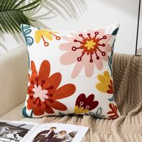 Elegant Glam Flower Canvas Pillow Cases sku image 7