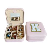 Elegant Basic Classic Style Letter Solid Color Pu Leather Jewelry Boxes main image 4