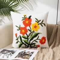 Elegant Glam Flower Canvas Pillow Cases sku image 6
